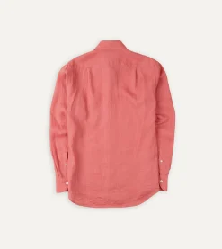 Drake’s Linen Spread Collar Shirt