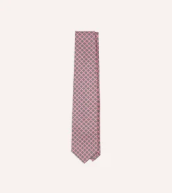 Drake’s Square Medallion Self-Tipped Silk Tie