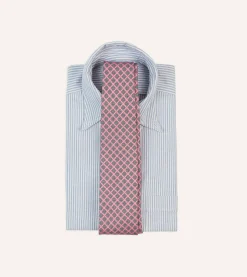 Drake’s Square Medallion Self-Tipped Silk Tie