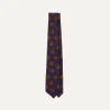 Drake’s Purple Baroque Paisley 36oz Madder Silk Self Tipped Tie