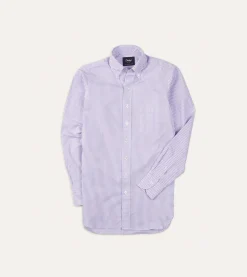 Drake’s Bengal Stripe Cotton Poplin Button-Down Shirt