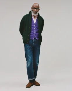 Drake’s Lambswool Sleeveless Cardigan