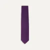 Drake’s Purple Large Knot Grenadine Silk Tipped Tie