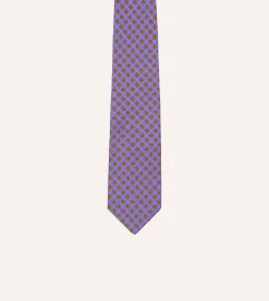 Drake’s Square Medallion Self-Tipped Silk Tie