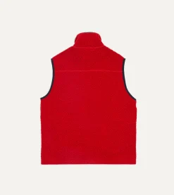 Drake’s Boucle Wool Zip Fleece Vest