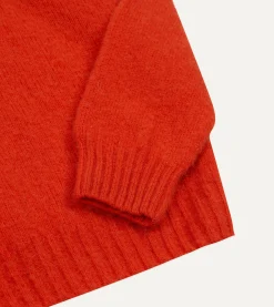 Drake’s Brushed Shetland Crew Neck Jumper