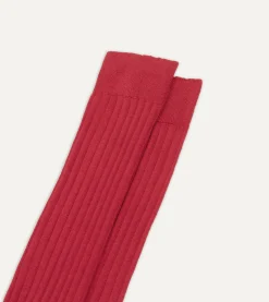 Drake’s Cotton Over-the-Calf Socks