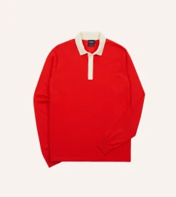 Drake’s Merino Wool Knitted Rugby Shirt