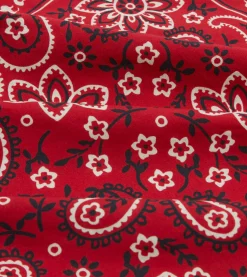 Drake’s Paisley Print Cotton Bandana