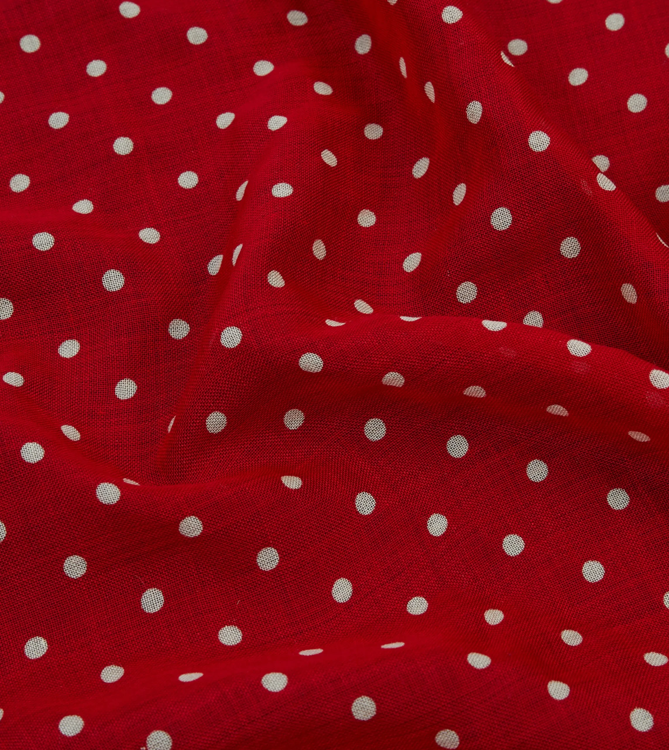 Drake’s Spot Print Wool-Silk Pocket Square