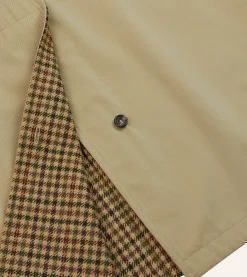 Drake’s Reversible Tweed-Cotton Raglan Mac