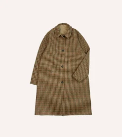 Drake’s Reversible Tweed-Cotton Raglan Mac