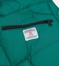 Drake’s Rocky Mountain Featherbed For Drake's Houndstooth Check Harris Tweed Christy Down Vest