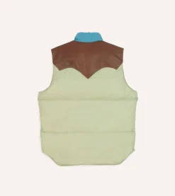 Drake’s Rocky Mountain Featherbed For Drake's Colour Block Nylon Christy Down Vest
