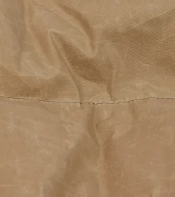 Drake’s Rocky Mountain Featherbed For Drake's Brown Waxed Cotton Christy Down Vest With Shearling Collar