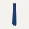 Drake’s Royal Blue Baroque Paisley 36oz Madder Silk Self Tipped Tie