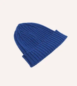 Drake’s Lambswool Ribbed Knit Cap