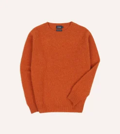 Drake’s Brushed Shetland Crew Neck Jumper