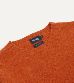 Drake’s Brushed Shetland Crew Neck Jumper