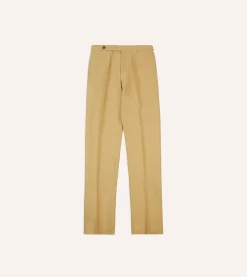 Drake’s Irish Linen Single Pleat Trouser