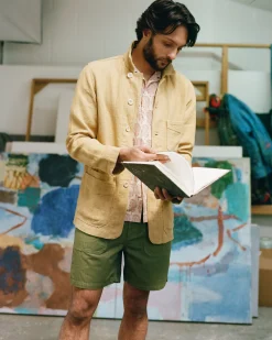 Drake’s Linen Five-Pocket Chore Jacket