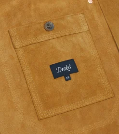 Drake’s Sand Suede Welder Jacket