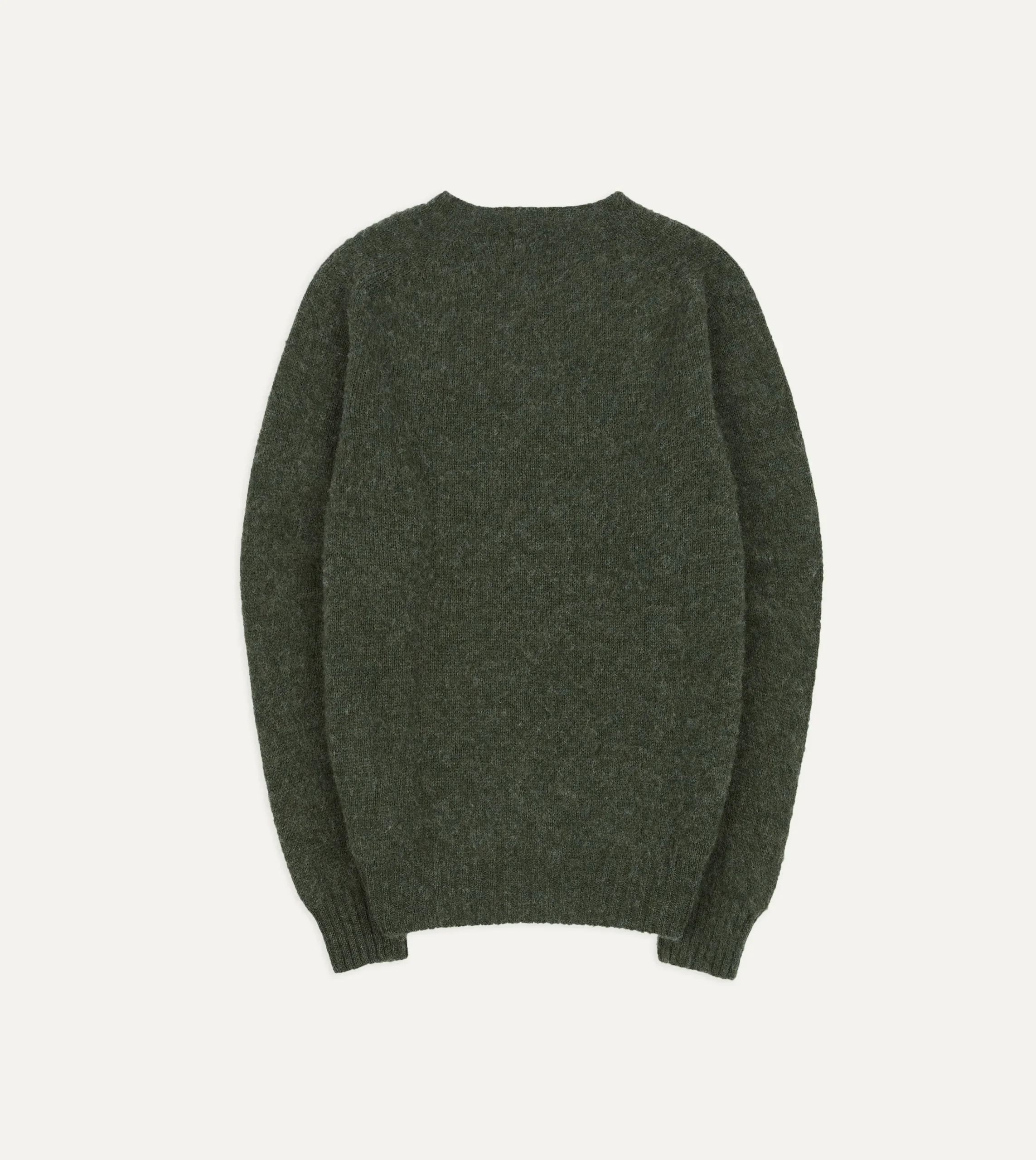 Drake’s Brushed Shetland Crew Neck Jumper