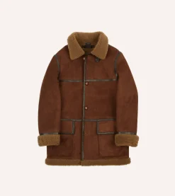 Drake’s Shearling Car Coat