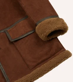 Drake’s Shearling Car Coat