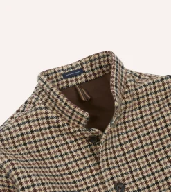 Drake’s Shepherd Check Tweed Five-Pocket Artist Chore Jacket