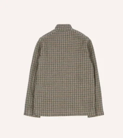 Drake’s Shepherd Check Tweed Five-Pocket Artist Chore Jacket
