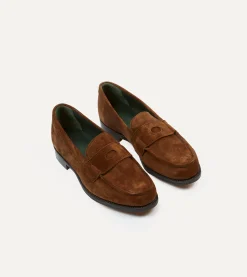Drake’s Suede Charles Mk II Goodyear Welted Penny Loafer