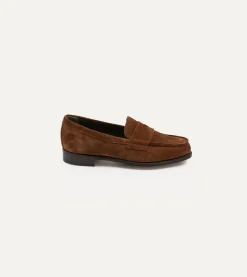 Drake’s Suede Charles Mk II Goodyear Welted Penny Loafer