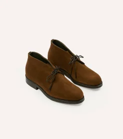 Drake’s Suede Murphy Goodyear Welted Chukka Boot