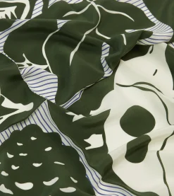 Drake’s St. JOHN By Drake's Green Orchard Print Silk Bandana