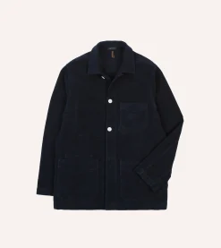 Drake’s St. JOHN By Drake's Navy Moleskin Five-Pocket Chore Jacket