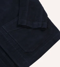 Drake’s St. JOHN By Drake's Navy Moleskin Five-Pocket Chore Jacket