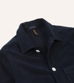 Drake’s St. JOHN By Drake's Navy Moleskin Five-Pocket Chore Jacket