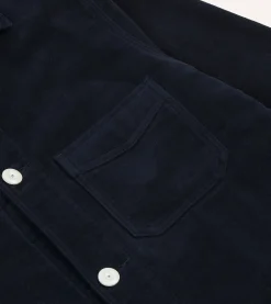 Drake’s St. JOHN By Drake's Navy Moleskin Five-Pocket Chore Jacket