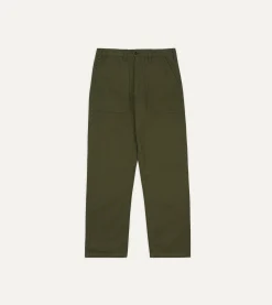 Drake’s St. JOHN By Drake's Olive Cotton Fatigue Trouser