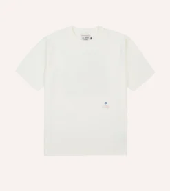 Drake’s St. JOHN By Drake's Orchard Print Ecru Short-Sleeve Hiking T-Shirt