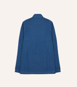 Drake’s Stone Wash Denim Smock