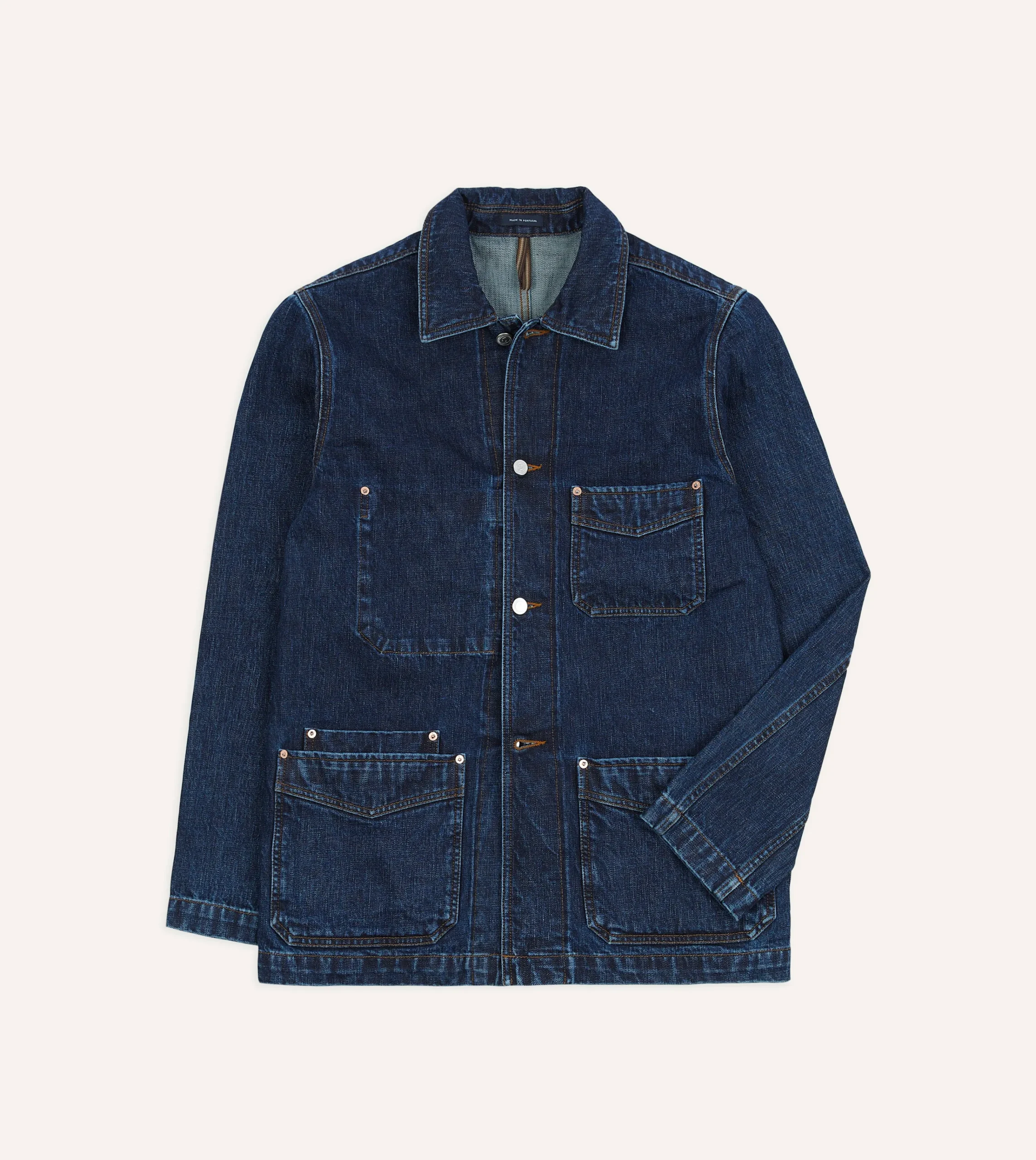 Drake’s Selvedge Denim Five-Pocket Chore Jacket