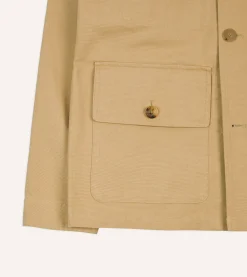 Drake’s Tan Cotton Safari Jacket