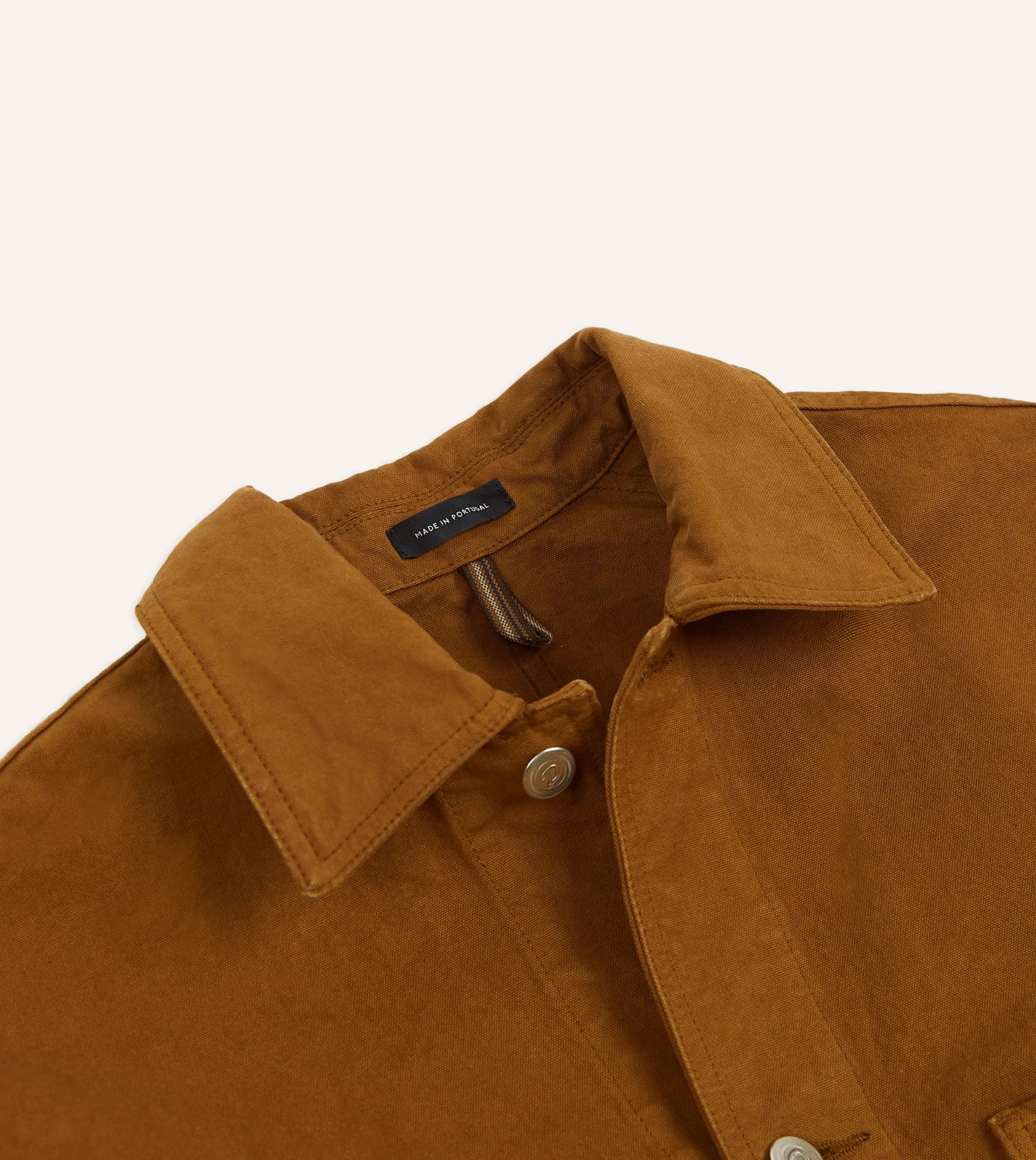 Drake’s Tobacco Cotton Duck Canvas Five-Pocket Chore Jacket