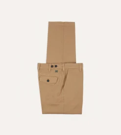 Drake’s Cotton Flat Front Chino