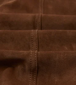 Drake’s Tobacco Heavyweight Suede A-2 Bomber Jacket