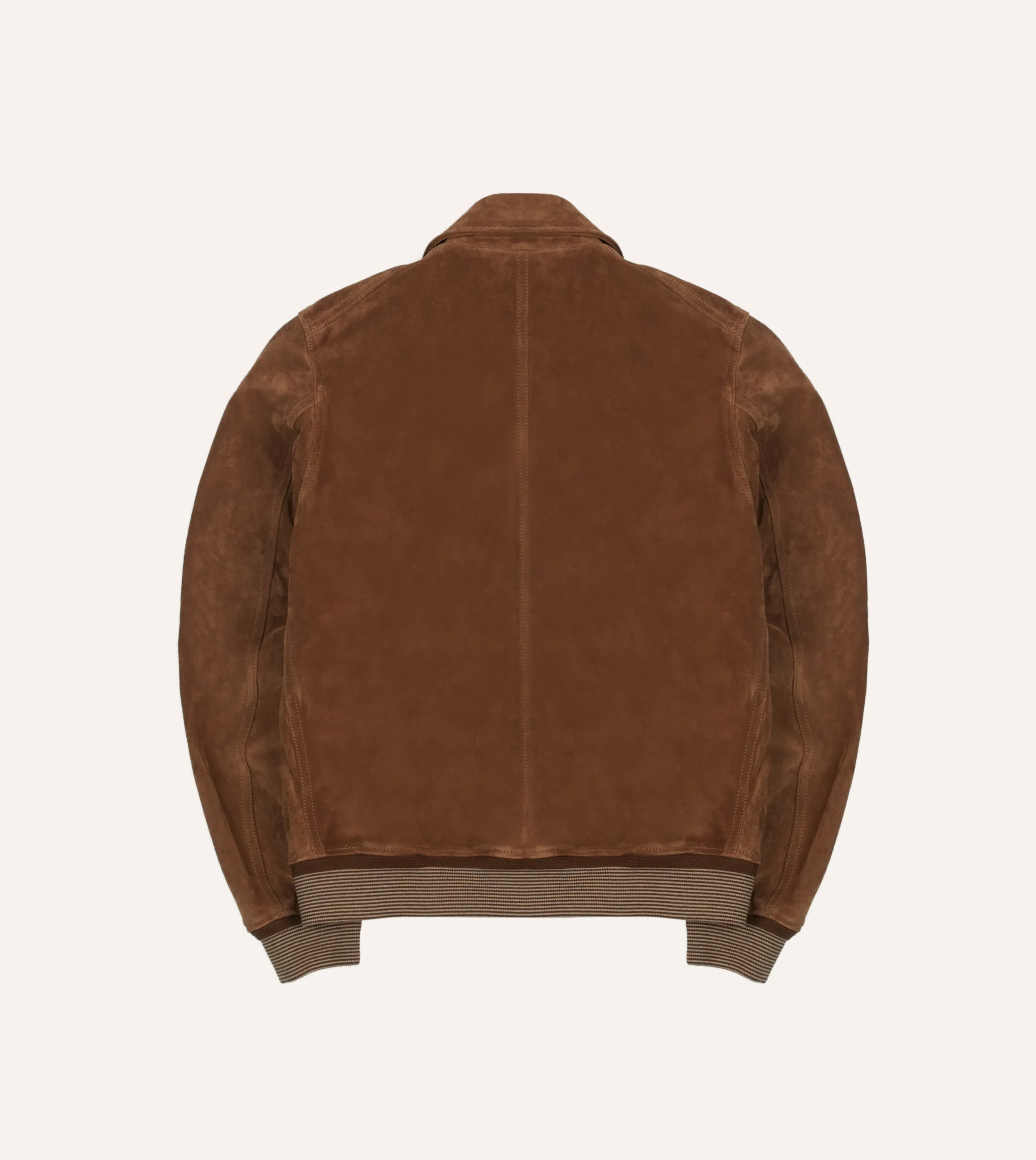 Drake’s Tobacco Heavyweight Suede A-2 Bomber Jacket
