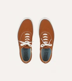 Drake’s Wakouwa By Anatomica Cotton Canvas Oxford Trainers