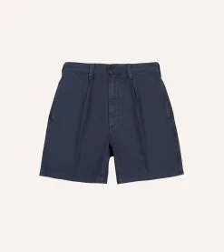 Drake’s Cotton Twill Single-Pleat Shorts